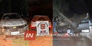 PERSECUCIÓN POLICIAL TERMINA CON VEHÍCULO HURTADO RECUPERADO TRAS VUELCO