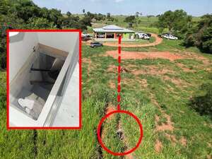 Barón Escurra escapa por un impresionante túnel como el del Chapo Guzmán  - Policiales - ABC Color