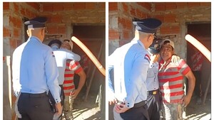 Hermanos aspirantes dan una sorpresa a su papá en su primer franco