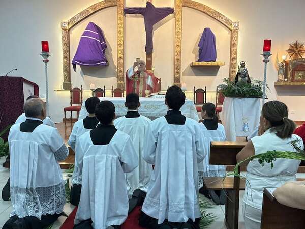Semana Santa 2026 en Lambaré: El rescate de la tradición “a lo yma” en la Parroquia Virgen María Reina - Nacionales - ABC Color