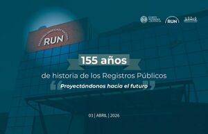 Se conmemoran 155 años de la creación de los Registros Públicos