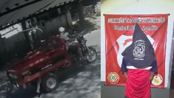 “Chito” robó un motocarro a un humilde vendedor y cayó en tiempo récord