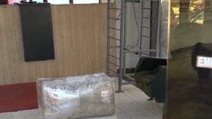 Una pareja fue detenida con un paquete de 8 kilos de marihuana en local de encomienda