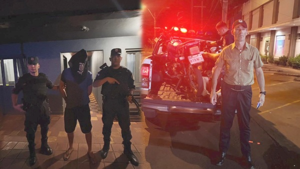 Aprehenden a joven y recuperan motocicleta hurtada en Bella Vista