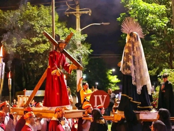 Hernandarias se prepara para revivir el Vía Crucis Mayor en una noche de fe - ADN Digital