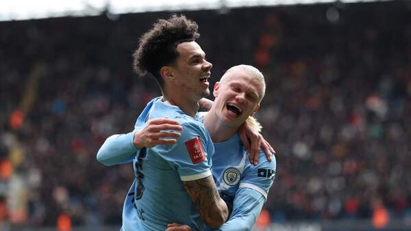 Haaland mete al City en semifinales de la FA Cup