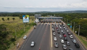 Carril extra en Ypacaraí para retorno de Semana Santa