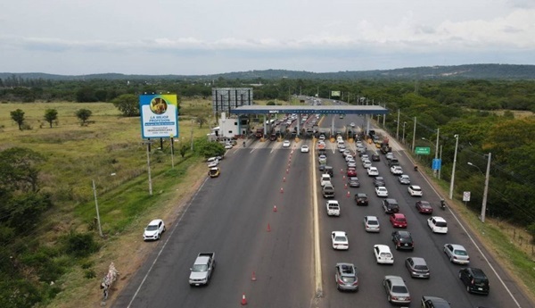 Carril extra en Ypacaraí para retorno de Semana Santa