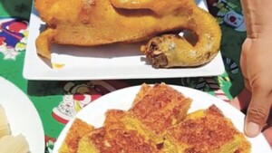 Pascua a lo yma: Regalan comida a las madrinas