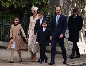 Mirá las fotos de los príncipes de Gales y sus hijos en la misa de Pascua en Windsor - Gente - ABC Color