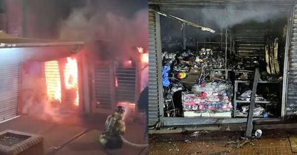 Diario HOY | Voraz incendio consumió casillas en el microcentro de CDE