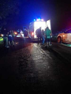 Accidente en el Corredor de Exportación: Choque entre camioneta y moto deja un lesionado