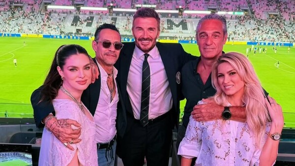 Popular / (GALERÍA) ¡Mañami cómo Nadia Ferreira y Marc Anthony estuvieron en la inauguración de un estadio!