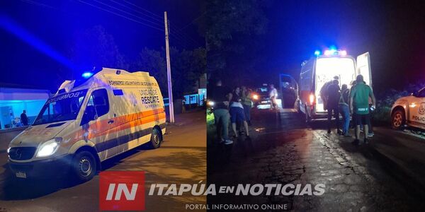 COLISIÓN ENTRE AUTOMÓVIL Y MOTOCICLETA DEJA UN HERIDO EN EDELIRA