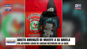 Joven fue detenido tras amenazar de muerte a su abuela y causar destrozos en su casa