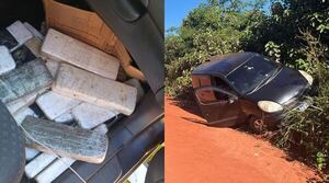 TRAS PERSECUCIÓN Y BALACERA, ABANDONAN VEHÍCULO CON MEDIA TONELADA DE DROGA EN SAN PEDRO