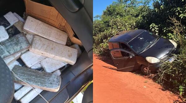 TRAS PERSECUCIÓN Y BALACERA, ABANDONAN VEHÍCULO CON MEDIA TONELADA DE DROGA EN SAN PEDRO