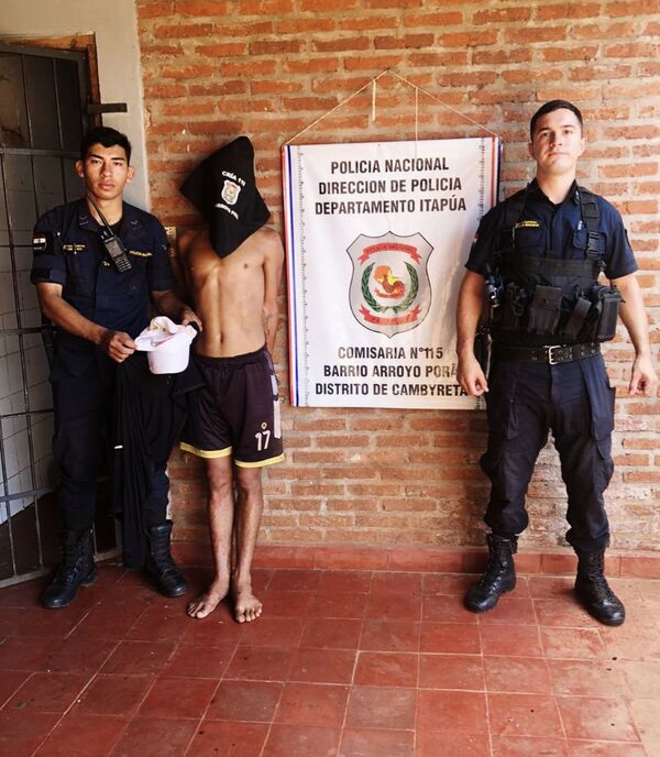 Detienen a sospechoso de hurto domiciliario y recuperan objetos robados en Cambyretá