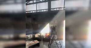 Diario HOY | Canal de TV altoparanaense sufre voraz incendio en sus instalaciones