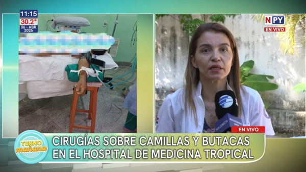 Cirugías improvisadas exponen grave crisis sanitaria en el Instituto de Medicina Tropical