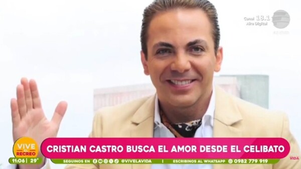 Tras tres matrimonios, Cristian Castro busca el amor desde el celibato