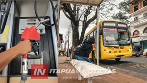 SUBA DE COMBUSTIBLES GOLPEA AL TRANSPORTE PÚBLICO EN ITAPÚA