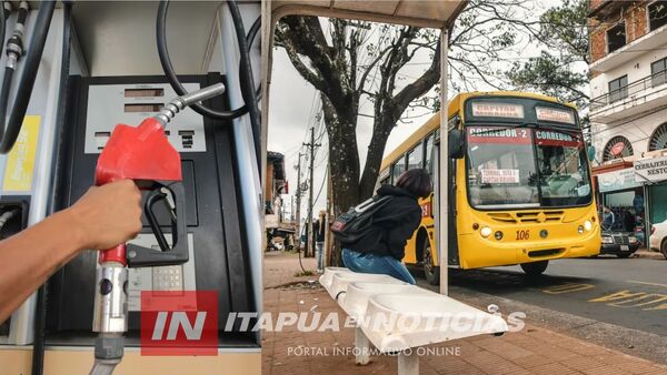 SUBA DE COMBUSTIBLES GOLPEA AL TRANSPORTE PÚBLICO EN ITAPÚA