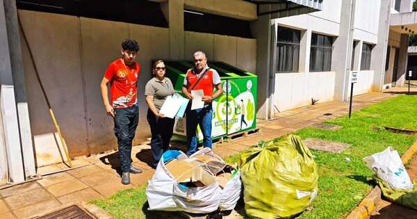 La Nación / Proyecto Ande Recicla: agencia de CDE entregó 97 kilos de residuos valorizables
