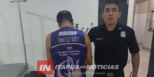 APREHENDEN A HOMBRE POR AGRESIÓN CON BOTELLA EN YATYTAY