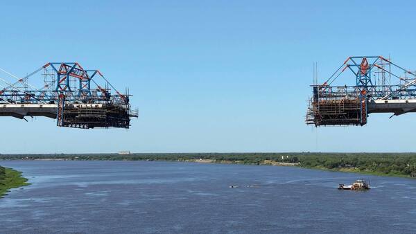 Avanza el puente de la bioceánica: restan apenas 37 metros para la unión física