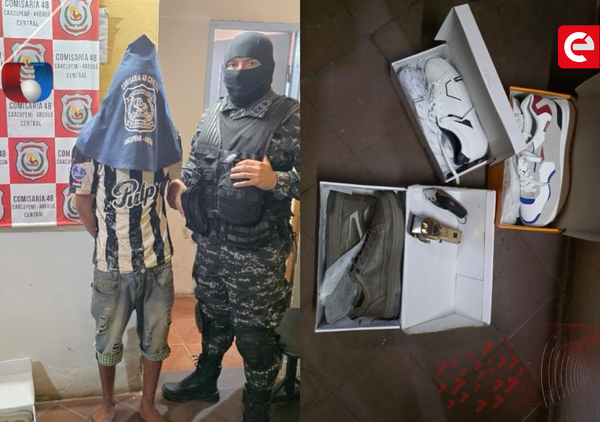 Areguá: cae sospechoso tras robo en peluquería y recuperan objetos sustraídos - Canal-E