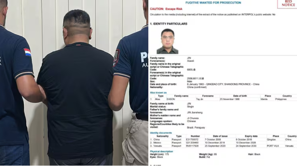 Arrestan a chino con identidad falsa: posee cadena perpetua y vivía con lujos en Paraguay