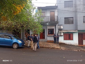 Allanan vivienda de hombre que sup. amenazó a su pareja y su familia en Encarnación