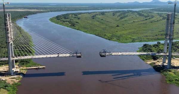 La Nación / Quedan 37 metros para unir el puente de la Bioceánica
