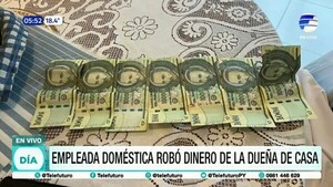 Trampa fotográfica: detienen a empleada doméstica por hurtar dinero de su jefa en Asunción