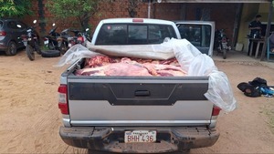 Caen dos hombres con más de 600 kilos de carne vacuna de dudosa procedencia en Concepción