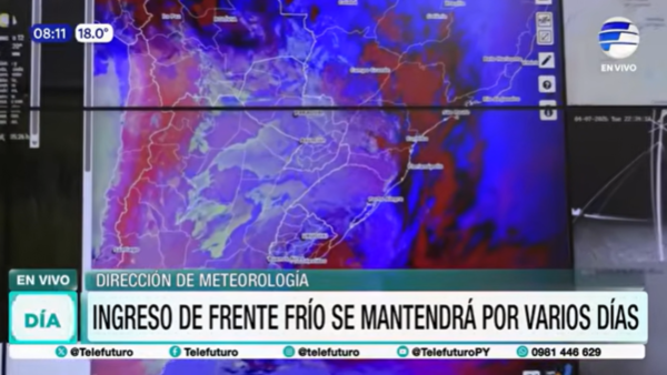 Acceso de frente frío se mantendrá por varios días