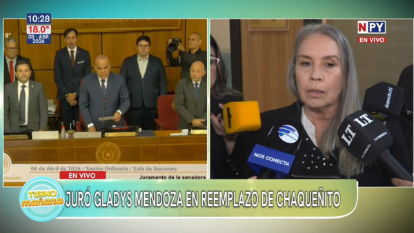 "Venimos a trabajar, no a figuretear": Gladys Mendoza juró en reemplazo de Chaqueñito