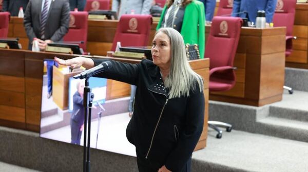 Gladys Mendoza juró como senadora tras expulsión de "Chaqueñito" Vera
