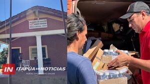 MUNICIPALIDAD DE NUEVA ALBORADA ENTREGA MEDICAMENTOS A PUESTO DE SALUD