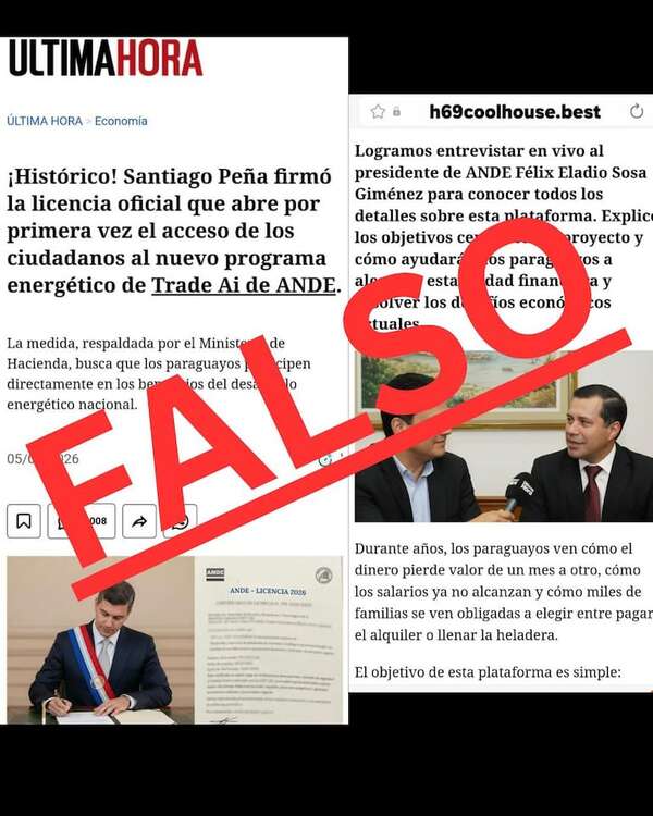 ANDE alerta sobre supuesto programa energético falso  - Economía - ABC Color