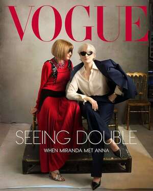 Meryl Streep, como Miranda, y Anna Wintour protagonizan la portada de Vogue para mayo - Cine y TV - ABC Color