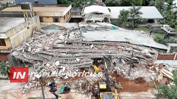 DERRUMBE DEL EDIFICIO EN ENCARNACIÓN: “ERAN CIMIENTOS DE PAPEL”
