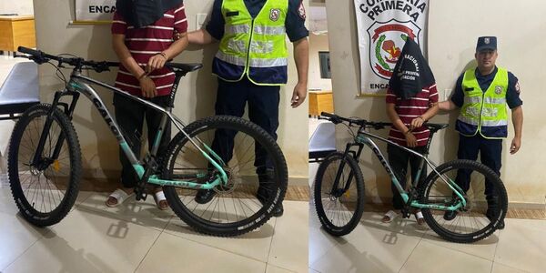 APREHENDEN A CIUDADANO ARGENTINO POR HURTO Y RECUPERAN BICICLETA EN ENCARNACIÓN