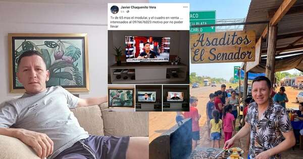 Diario HOY | Tras salir del Senado, Chaqueñito pone en venta sus pertenencias