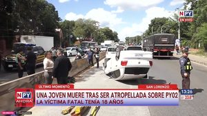 Estudiante de la UNA muere atropellada tras intentar cruzar la ruta PY02