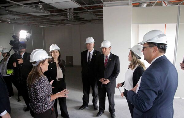 Autoridades de la Corte verificaron avances del edificio Testanova