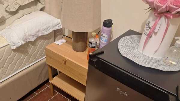 La lujosa celda de Dalia López: Aire acondicionado, baño remodelado, somier y equipos de gimnasia