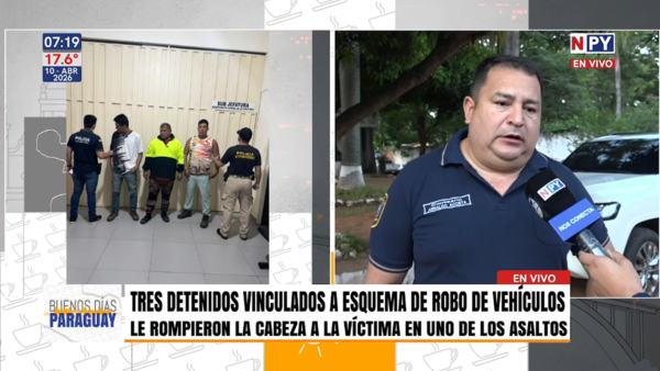 Policía desarticula presunta banda dedicada al robo de vehículos tras persecución