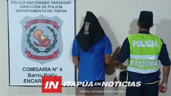 APREHENDEN A HOMBRE POR INTENTO DE HURTO EN ENCARNACIÓN